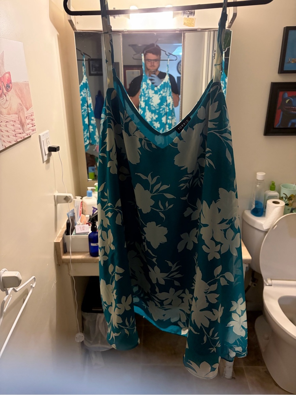 torrid Teal Floral  Camisole